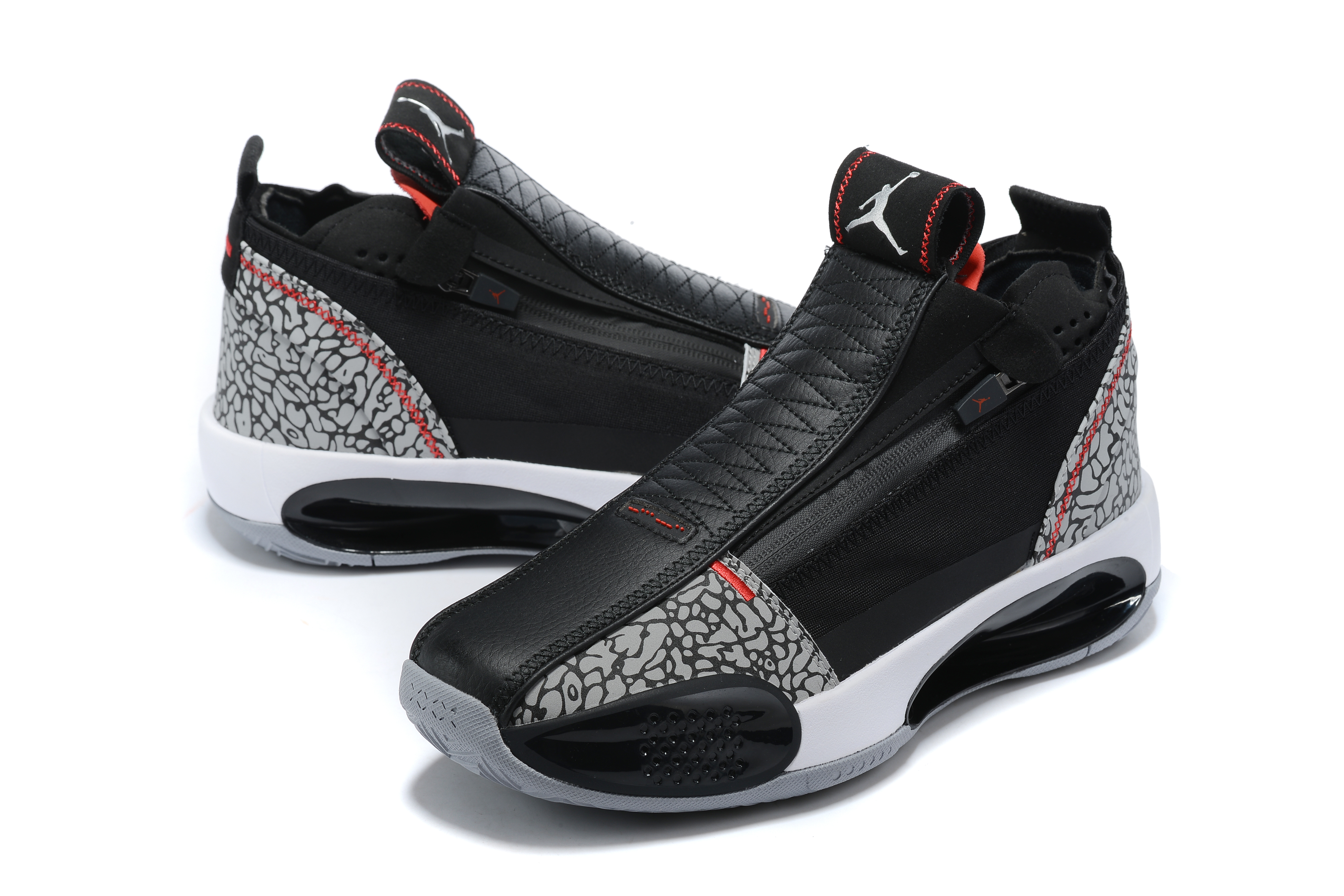 Air Jordan 34 Low Black Cement Grey Shoes